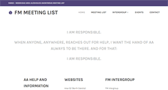 Desktop Screenshot of fmmeetinglist.org